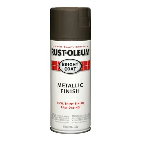 RUST-OLEUM Bright Coat Metallic Spray Paint 312g Aerosol Dark Bronze