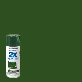 Rust-Oleum Painter's Touch 2X Ultra Cover Gloss Hunter Green Paint Primer Spray Paint 12 oz