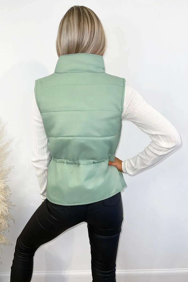 Sage Puffer Gilet