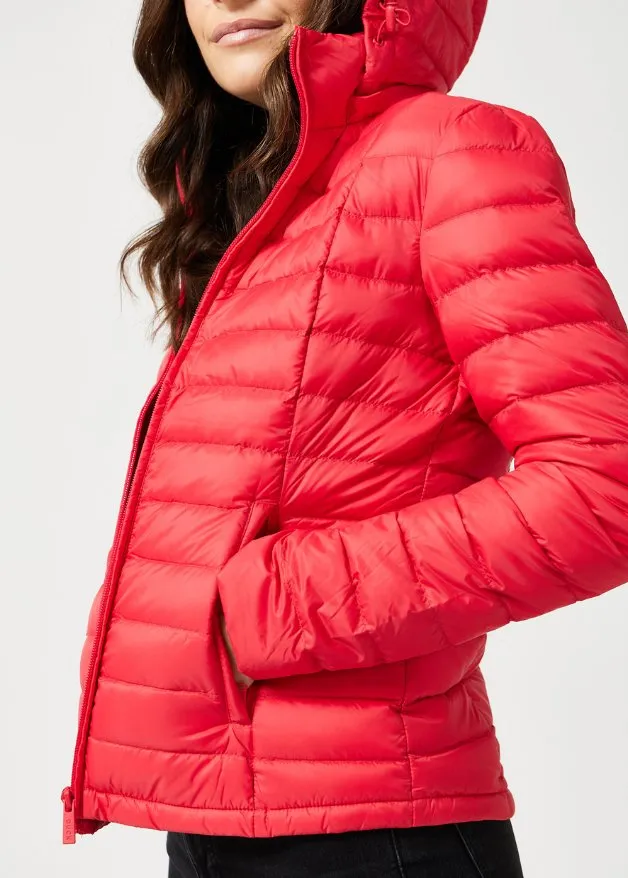 Scarlet Duck Down Puffer Jacket