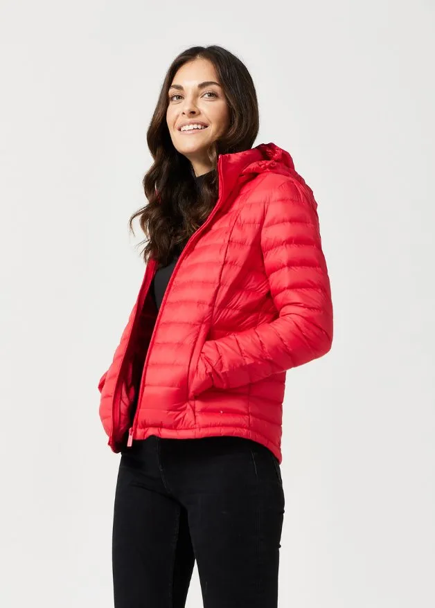 Scarlet Duck Down Puffer Jacket