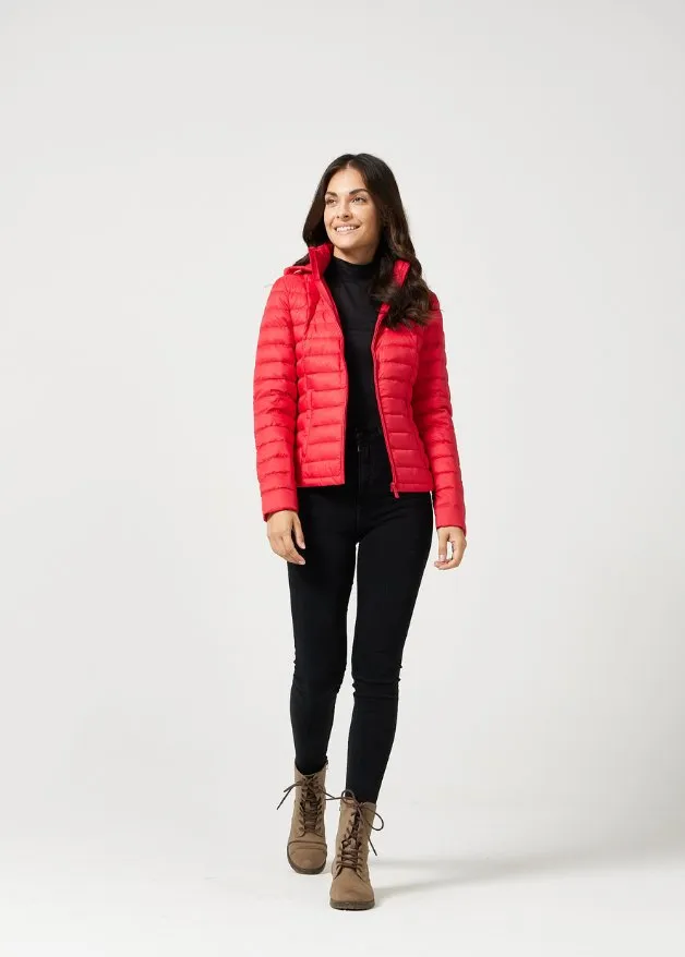 Scarlet Duck Down Puffer Jacket