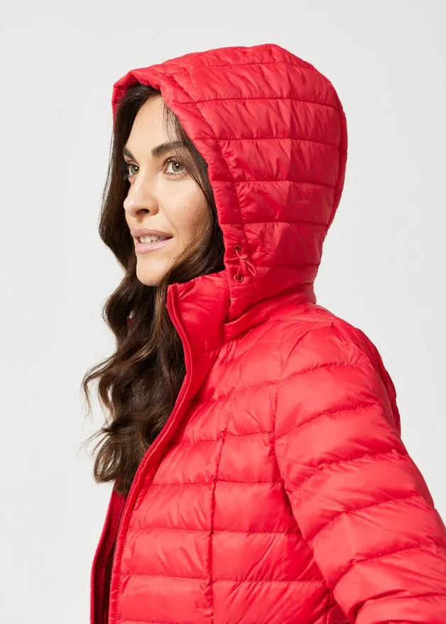 Scarlet Duck Down Puffer Jacket