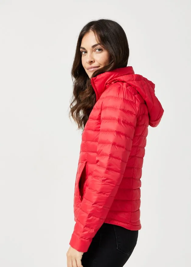 Scarlet Duck Down Puffer Jacket