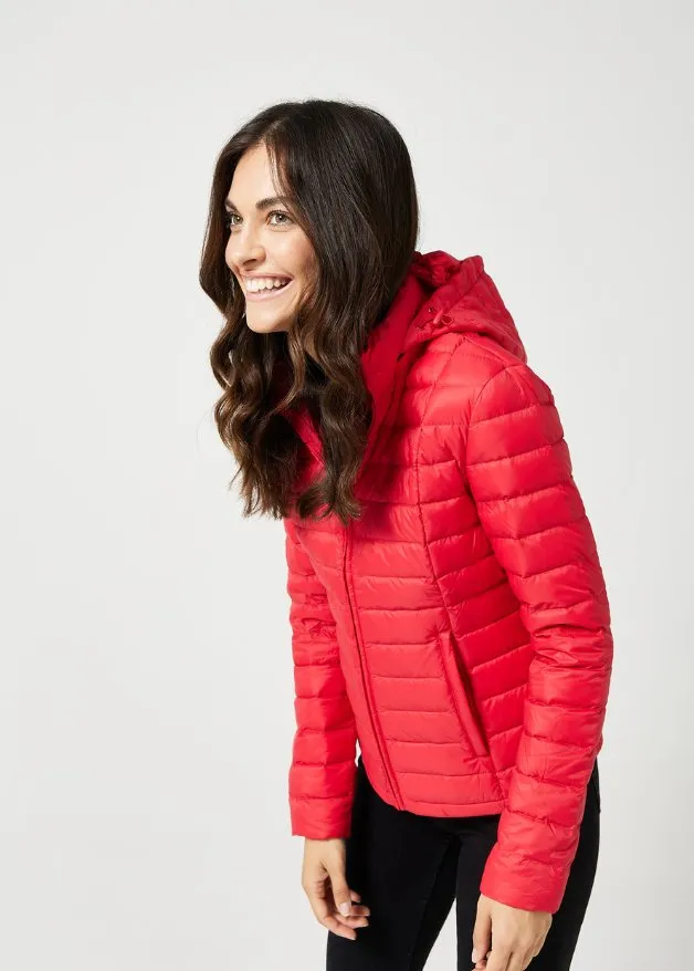 Scarlet Duck Down Puffer Jacket