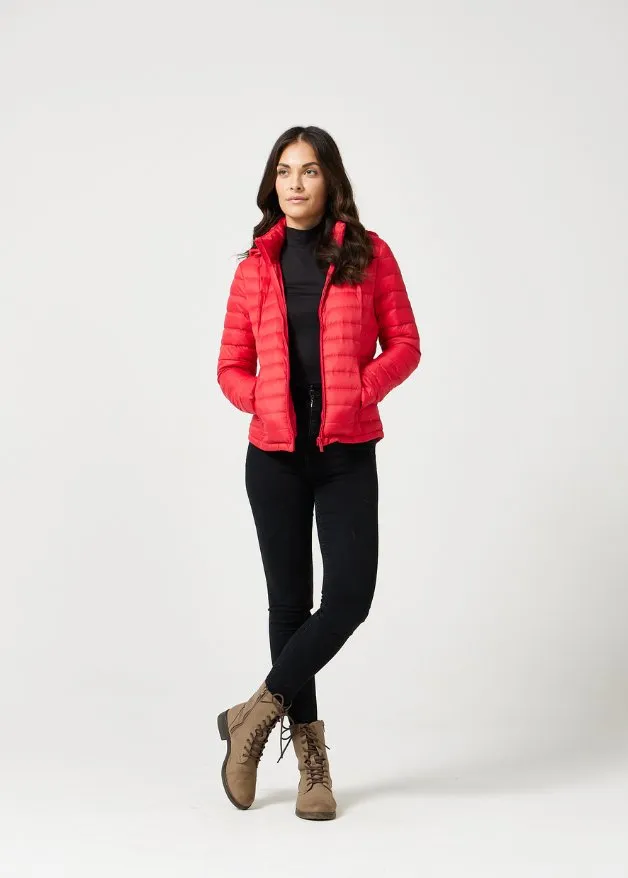 Scarlet Duck Down Puffer Jacket