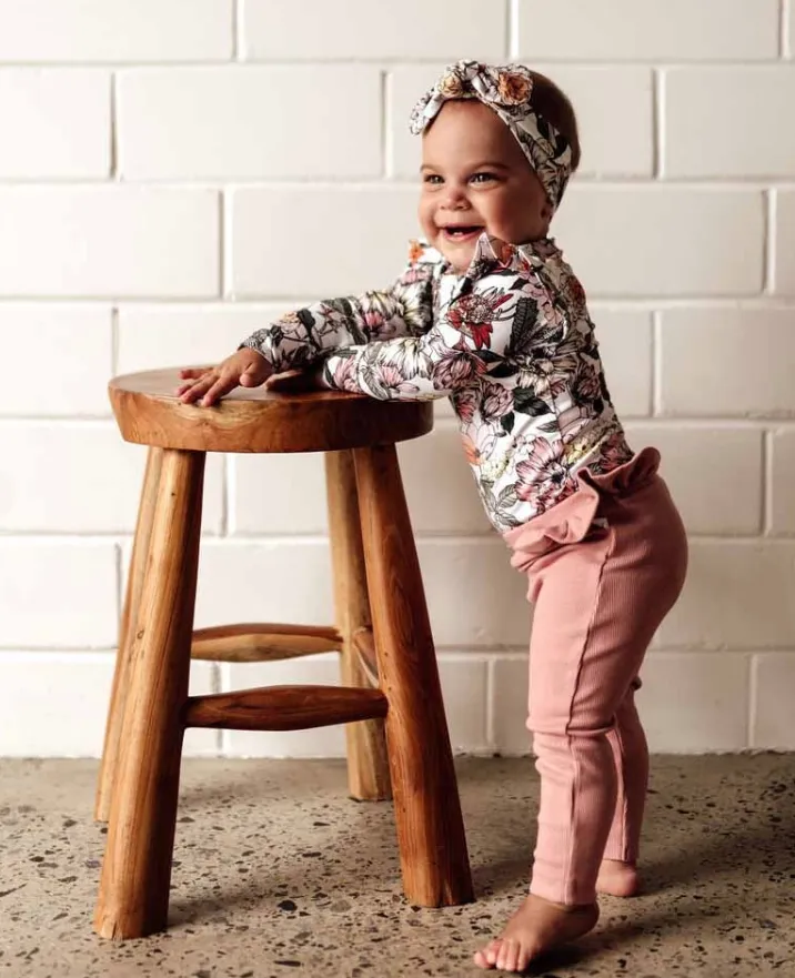 Snuggle Hunny Long Sleeve Organic Bodysuit - Australiana