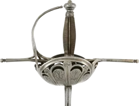 SPANISH CUP HILTED RAPIER C.1650