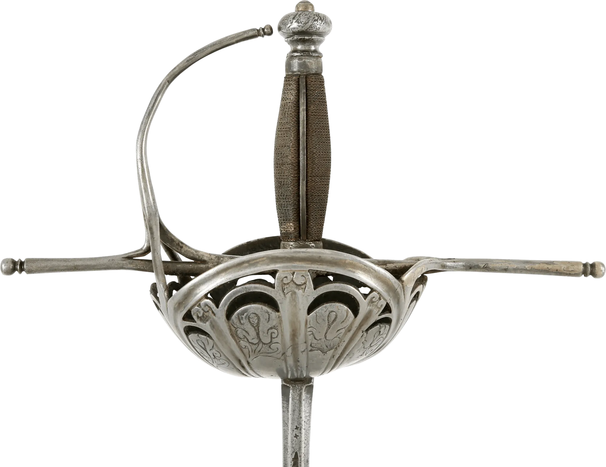 SPANISH CUP HILTED RAPIER C.1650