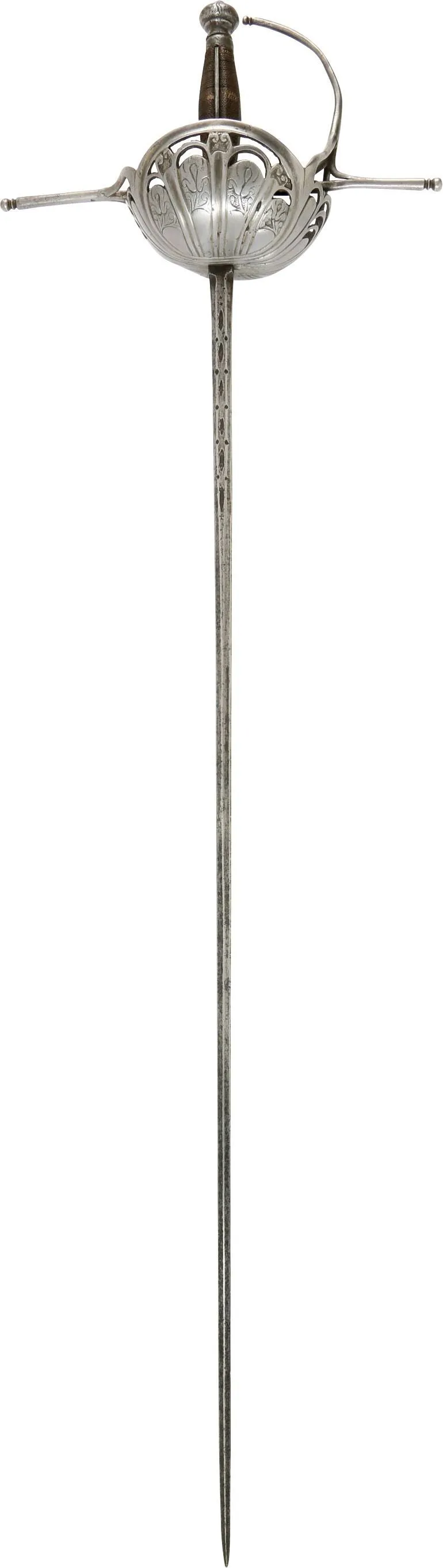 SPANISH CUP HILTED RAPIER C.1650