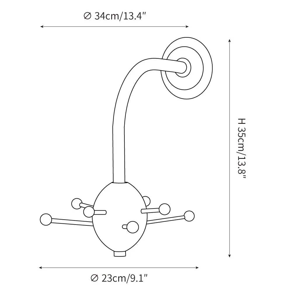 Sputnik Wall Coat Rack