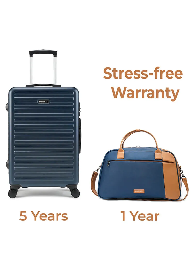 Stark Verve Combo | Blue | Medium Hard Luggage with Duffle Bag