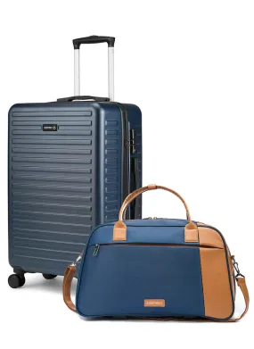 Stark Verve Combo | Blue | Medium Hard Luggage with Duffle Bag