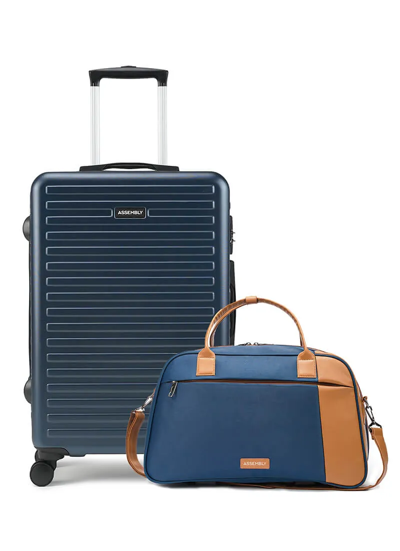 Stark Verve Combo | Blue | Medium Hard Luggage with Duffle Bag