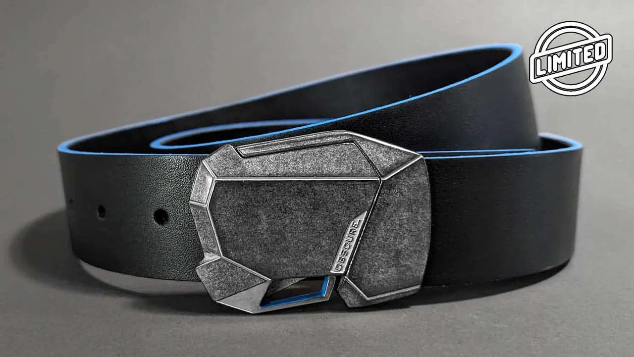 Stone Fractal Leather Belt | Color Editions