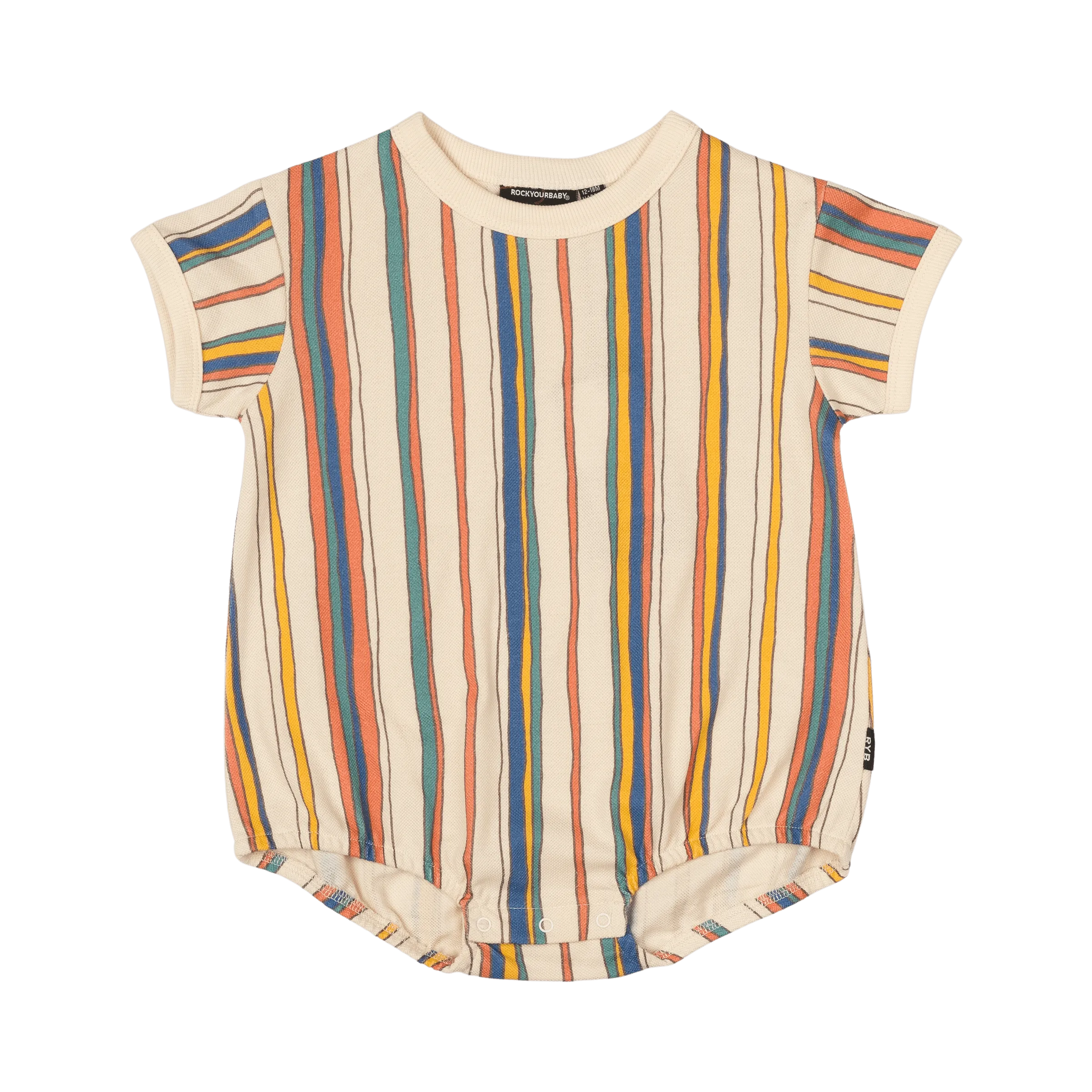 STRIPE POLO OVERSIZED BABY BODYSUIT