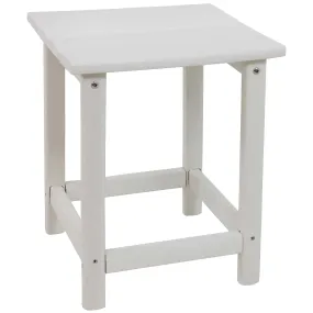 Sunnydaze All-Weather Outdoor Adirondack Square Side Table