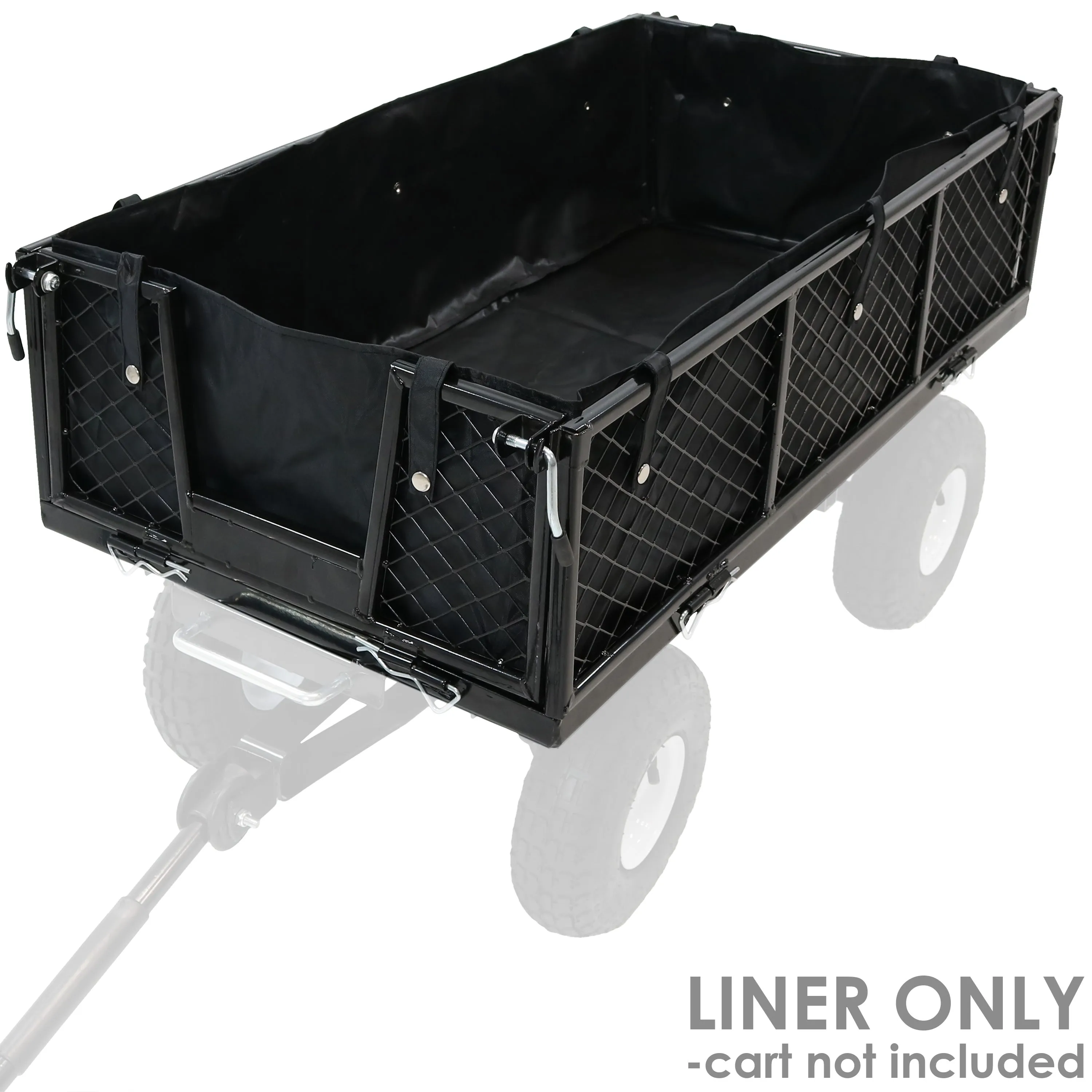 Sunnydaze Heavy-Duty Polyester Dumping Utility Cart Liner