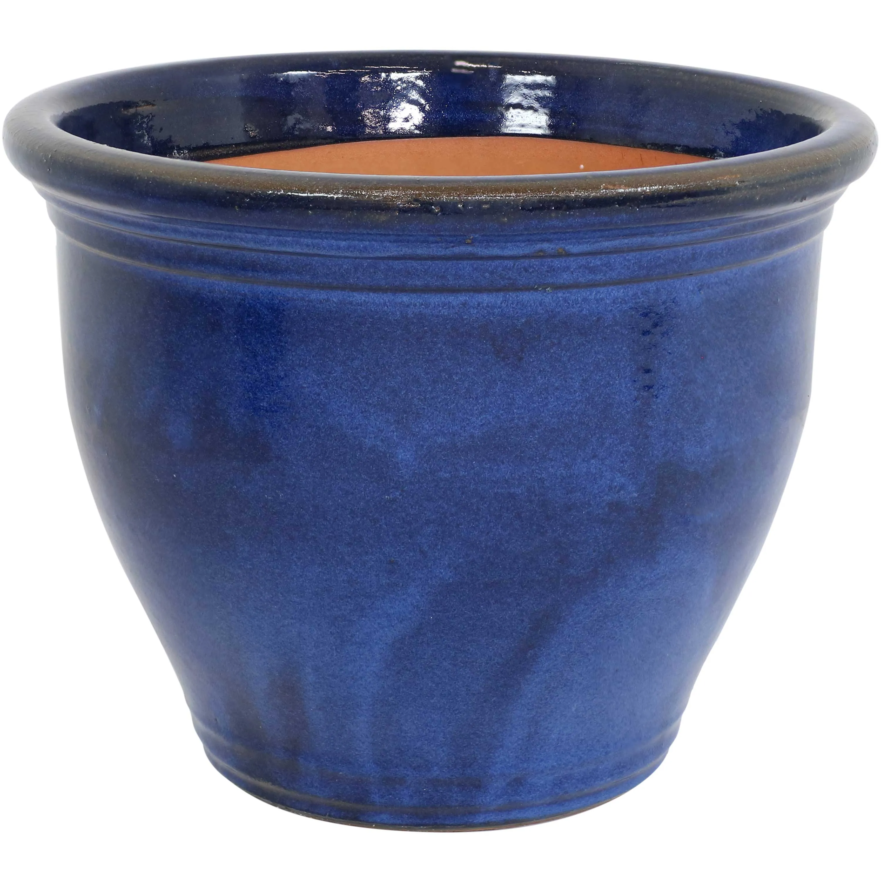 Sunnydaze Studio High-Fired Glazed Ceramic Planter