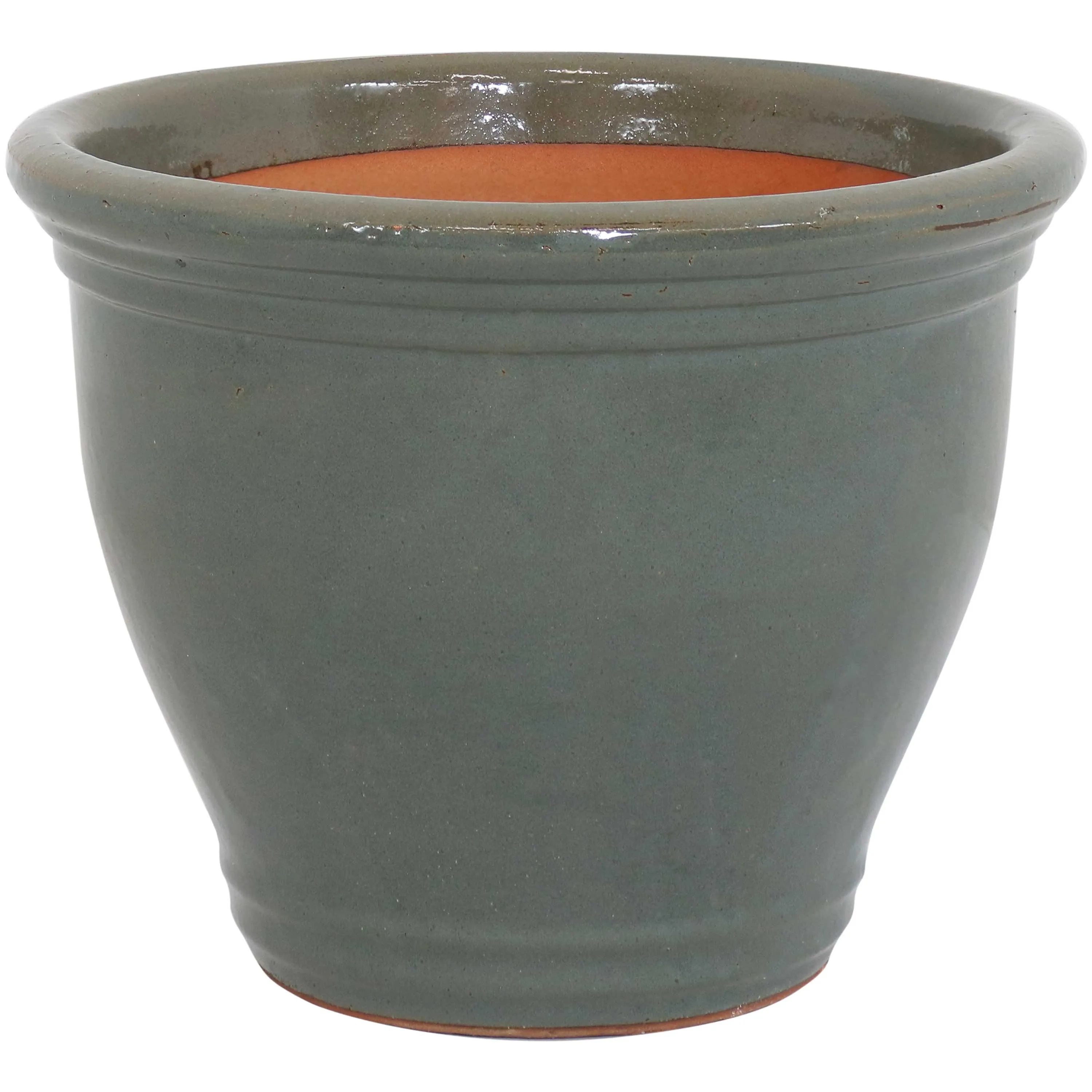 Sunnydaze Studio High-Fired Glazed Ceramic Planter