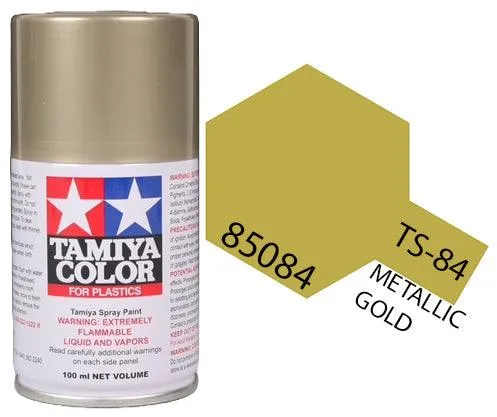 Tamiya 85084 TS-84 Metallic Gold Spray Lacquer Spray Paint 100ml TAM85084