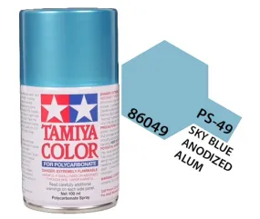 Tamiya 86049 PS-49 Sky Blue Anodized Alum Polycarbonate Spray Paint 100ml TAM86049