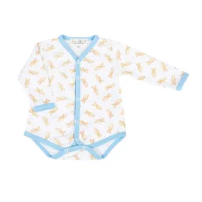 Teddy Print Bodysuit - Blue