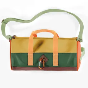 The Colour-Block Canvas Duffle - Green - KIDS