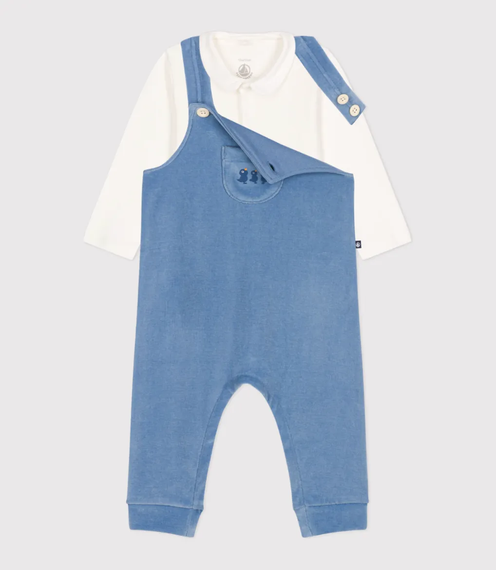 Velour Overall Bodysuit Set - Petit Bateau FW24