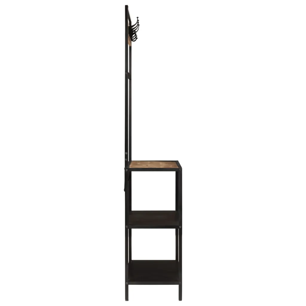 vidaXL Coat Rack 90x35x180 cm Solid Wood Mango and Iron