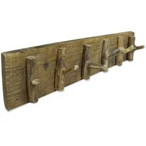 vidaXL Coat Rack Mixed Recycled Wood 60x15 cm