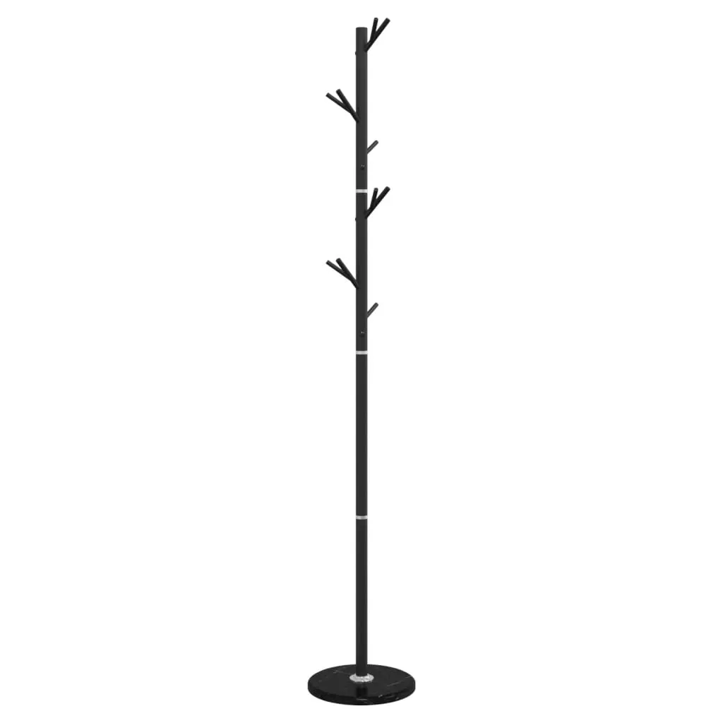 vidaXL Coat Stand Black 175 cm Powder-coated Iron