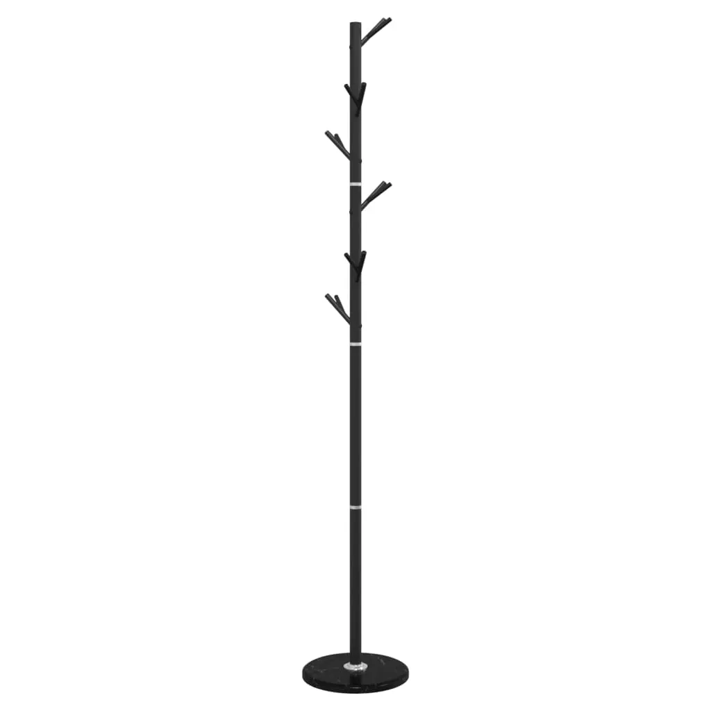 vidaXL Coat Stand Black 175 cm Powder-coated Iron