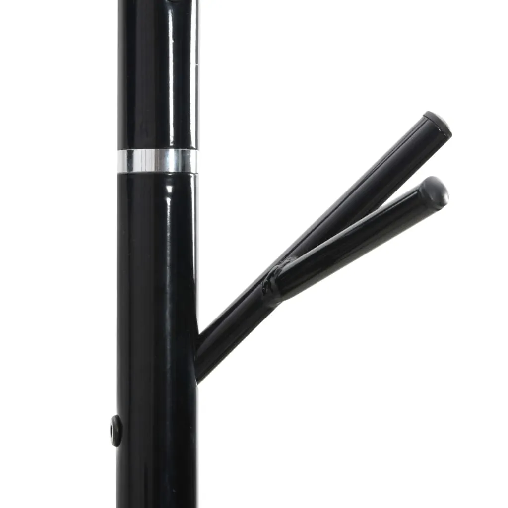 vidaXL Coat Stand Black 175 cm Powder-coated Iron