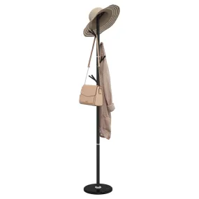 vidaXL Coat Stand Black 175 cm Powder-coated Iron