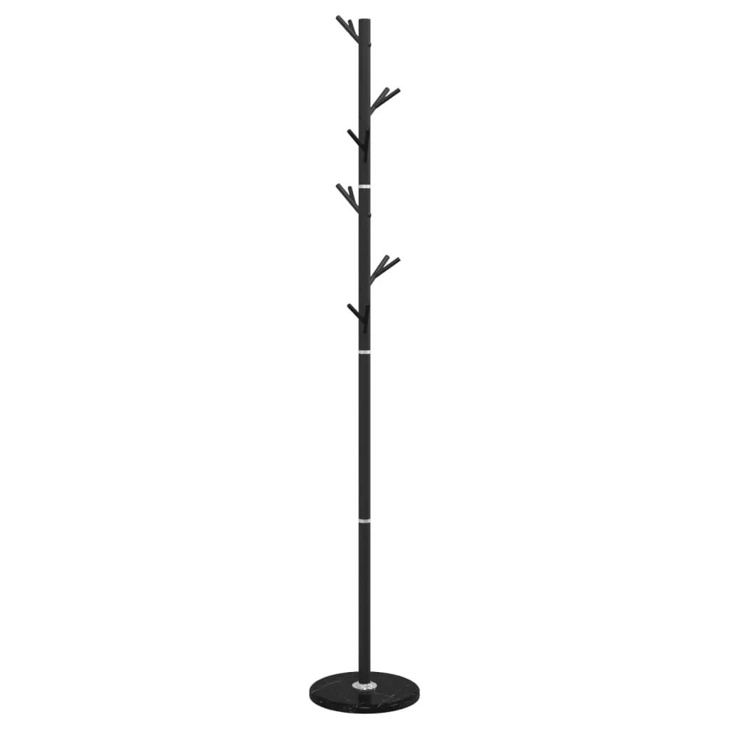 vidaXL Coat Stand Black 175 cm Powder-coated Iron