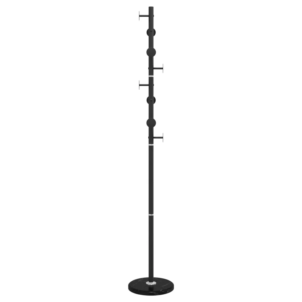 vidaXL Coat Stand Black 176 cm Powder-coated Iron