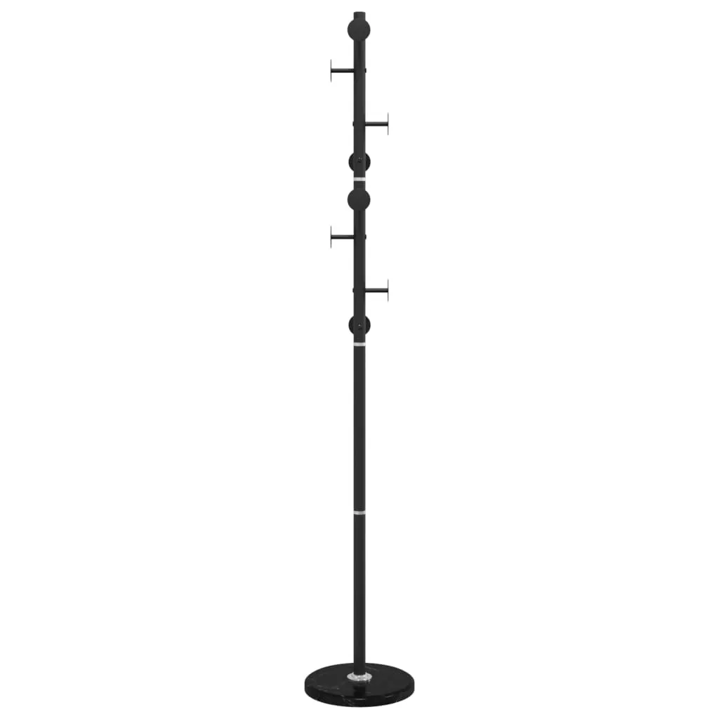 vidaXL Coat Stand Black 176 cm Powder-coated Iron