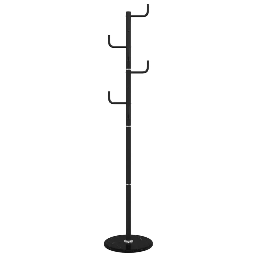 vidaXL Coat Stand Black 183 cm Powder-coated Iron