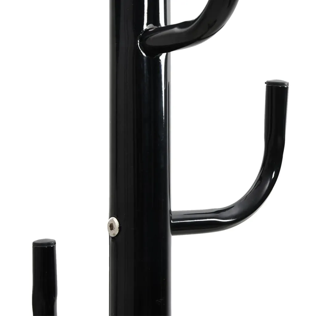 vidaXL Coat Stand Black 183 cm Powder-coated Iron