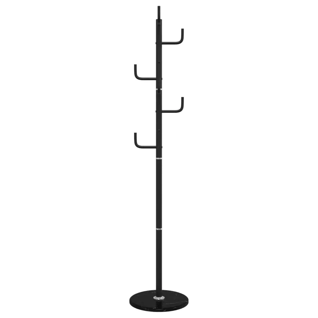 vidaXL Coat Stand Black 183 cm Powder-coated Iron