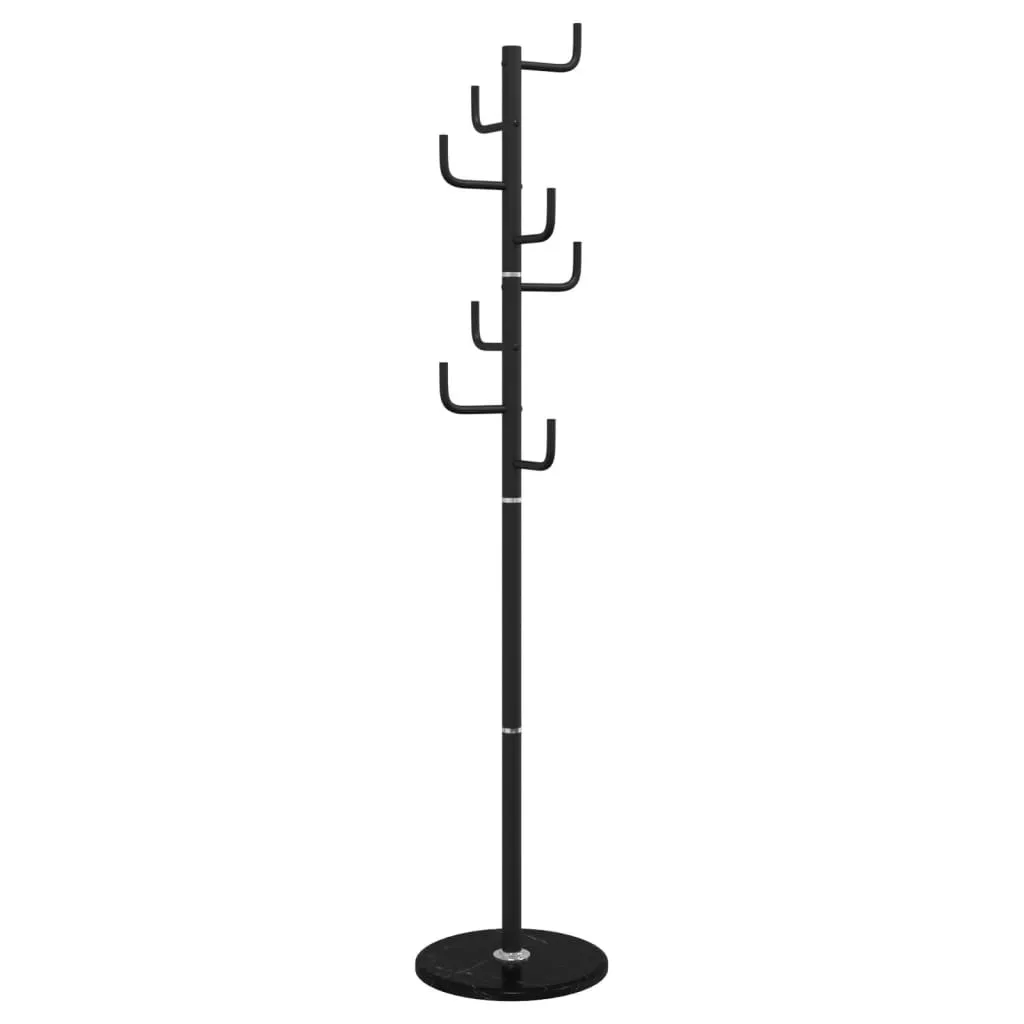 vidaXL Coat Stand Black 183 cm Powder-coated Iron