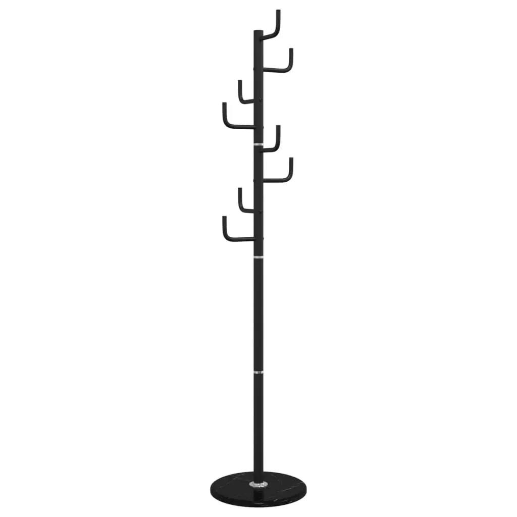 vidaXL Coat Stand Black 183 cm Powder-coated Iron