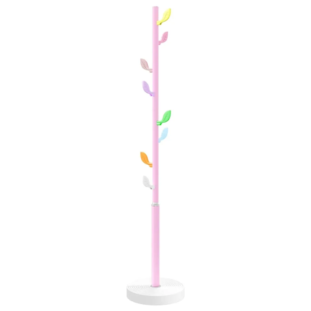 vidaXL Coat Stand Pink 172 cm Powder-coated Iron