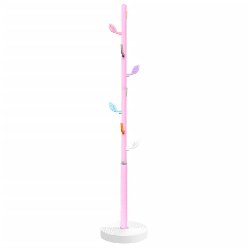 vidaXL Coat Stand Pink 172 cm Powder-coated Iron