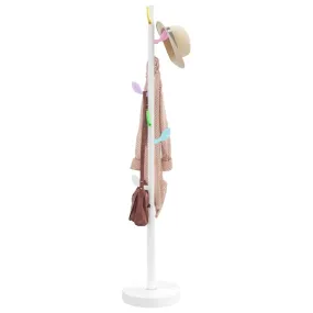 vidaXL Coat Stand White 172 cm Powder-coated Iron