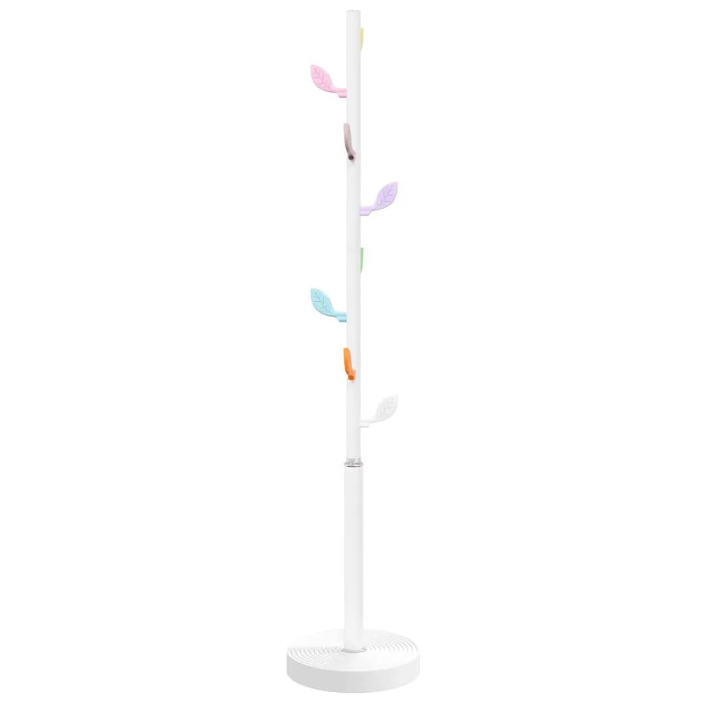 vidaXL Coat Stand White 172 cm Powder-coated Iron