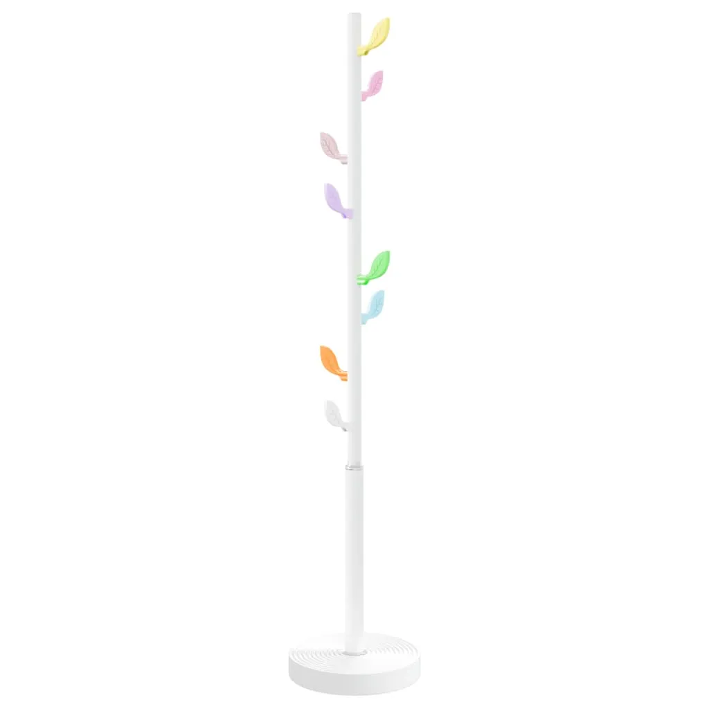 vidaXL Coat Stand White 172 cm Powder-coated Iron