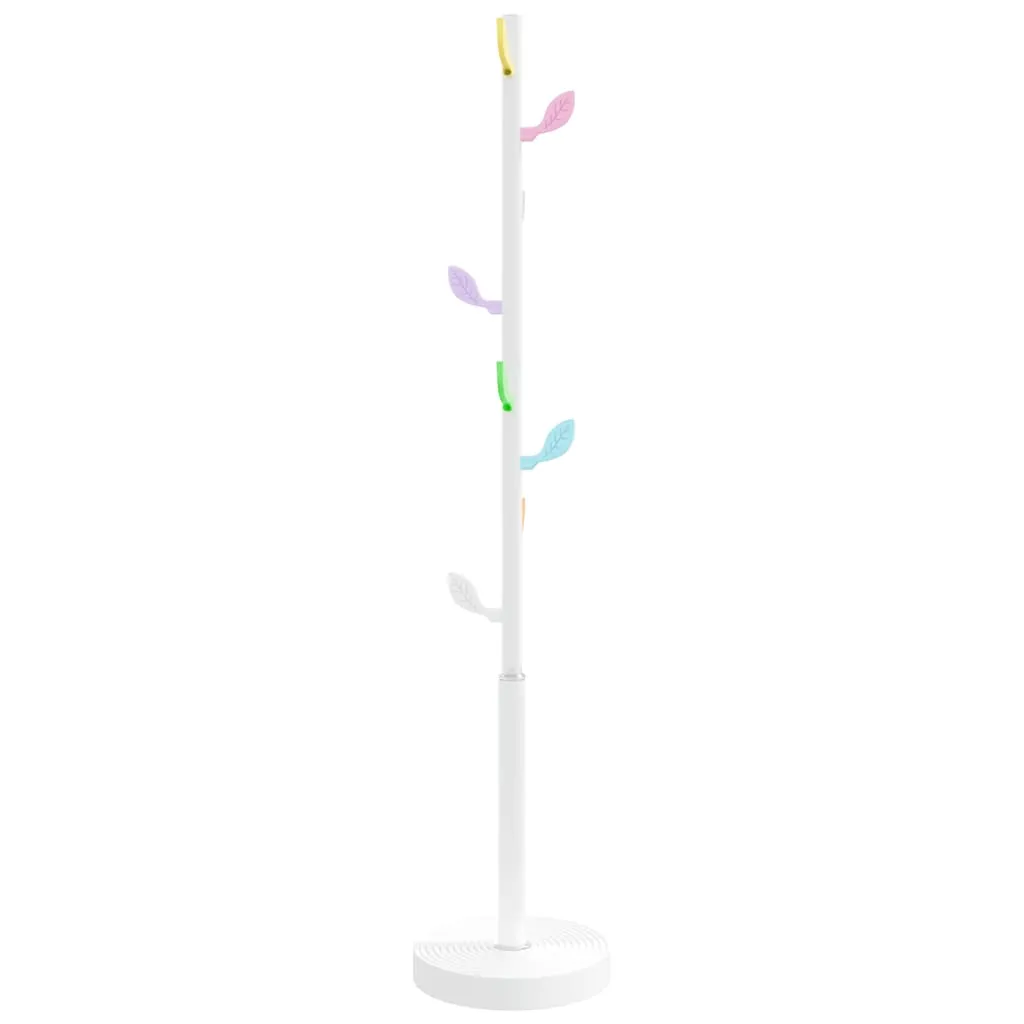 vidaXL Coat Stand White 172 cm Powder-coated Iron