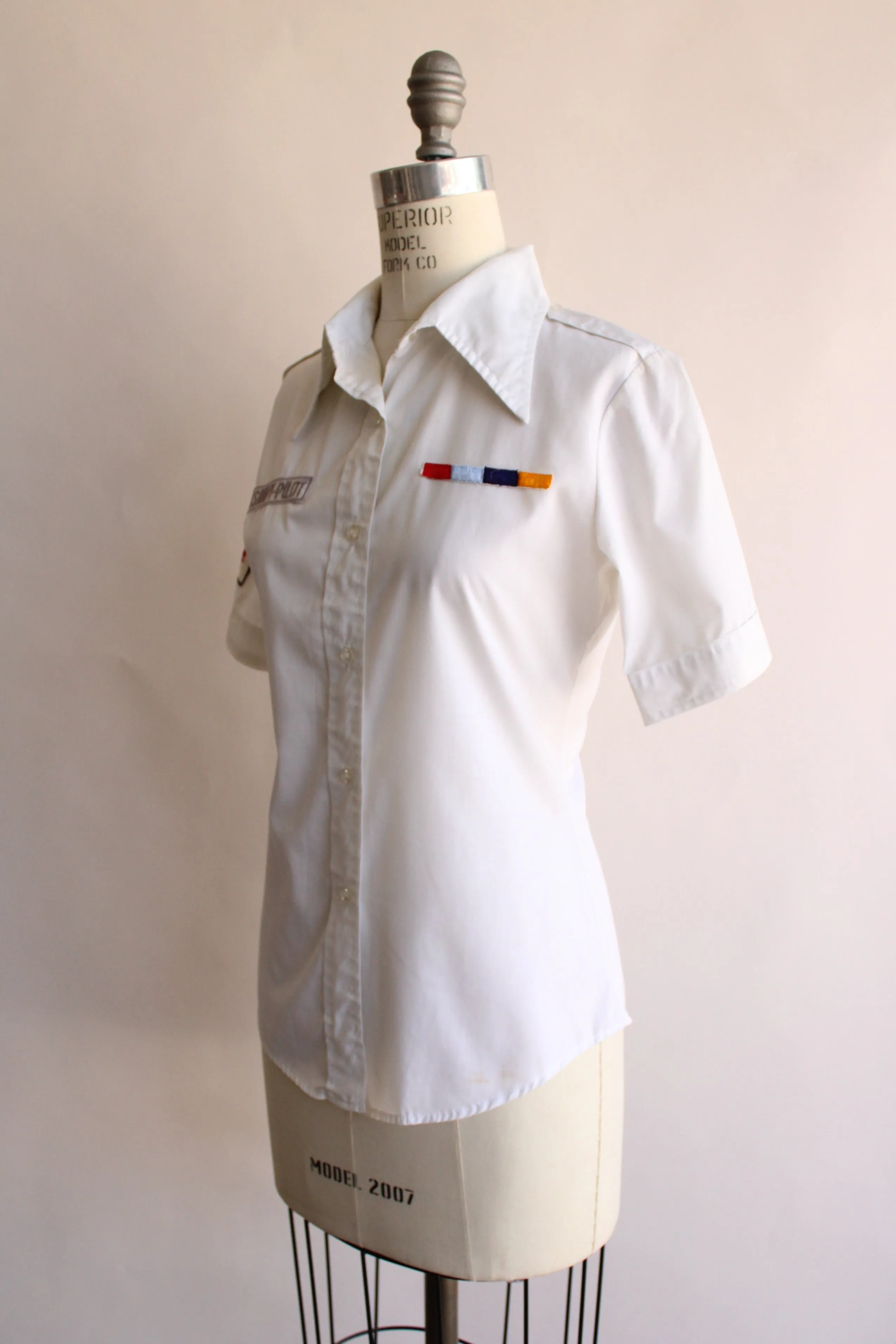 Vintage 1970s Navy Pilot Shirt